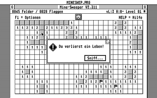 Mine-Sweeper atari screenshot